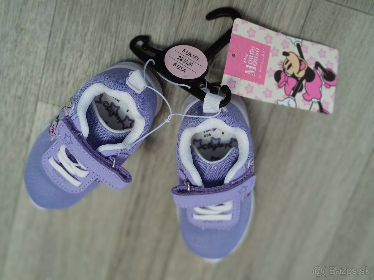 Bledofialové botasky Minnie a Daisy veľkosť 22 - 4