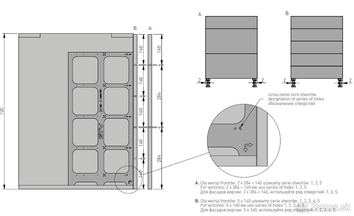Montážna šablóna pre systémy AXISPRO a MODERNBOX - 4
