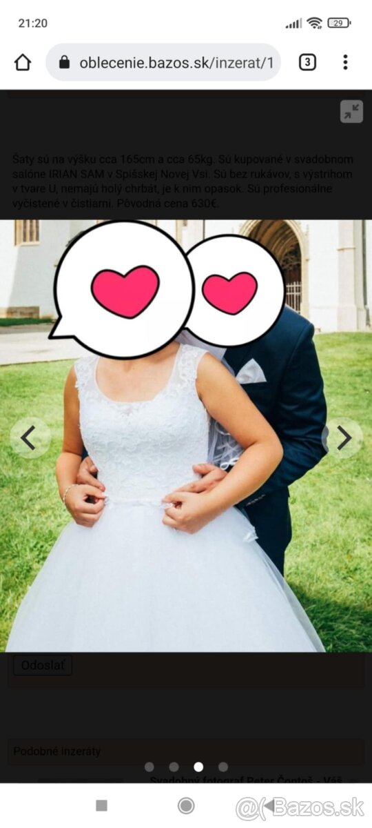 Svadobné šaty veľ.M - 4