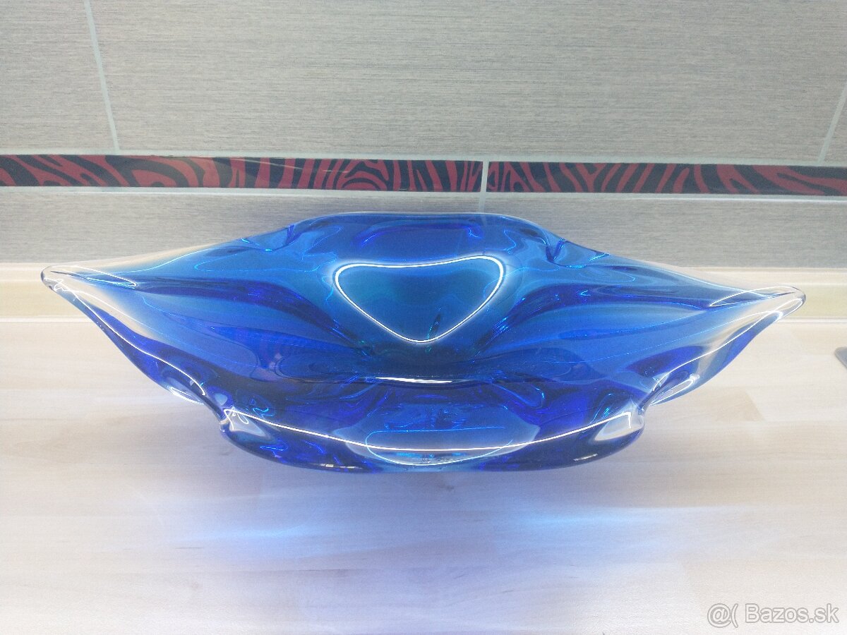 hutné sklo, váza, misa - 4