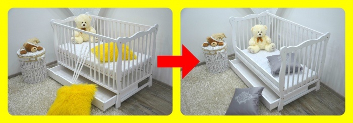 Multifunkčná detská postieľka 2v1 - 4