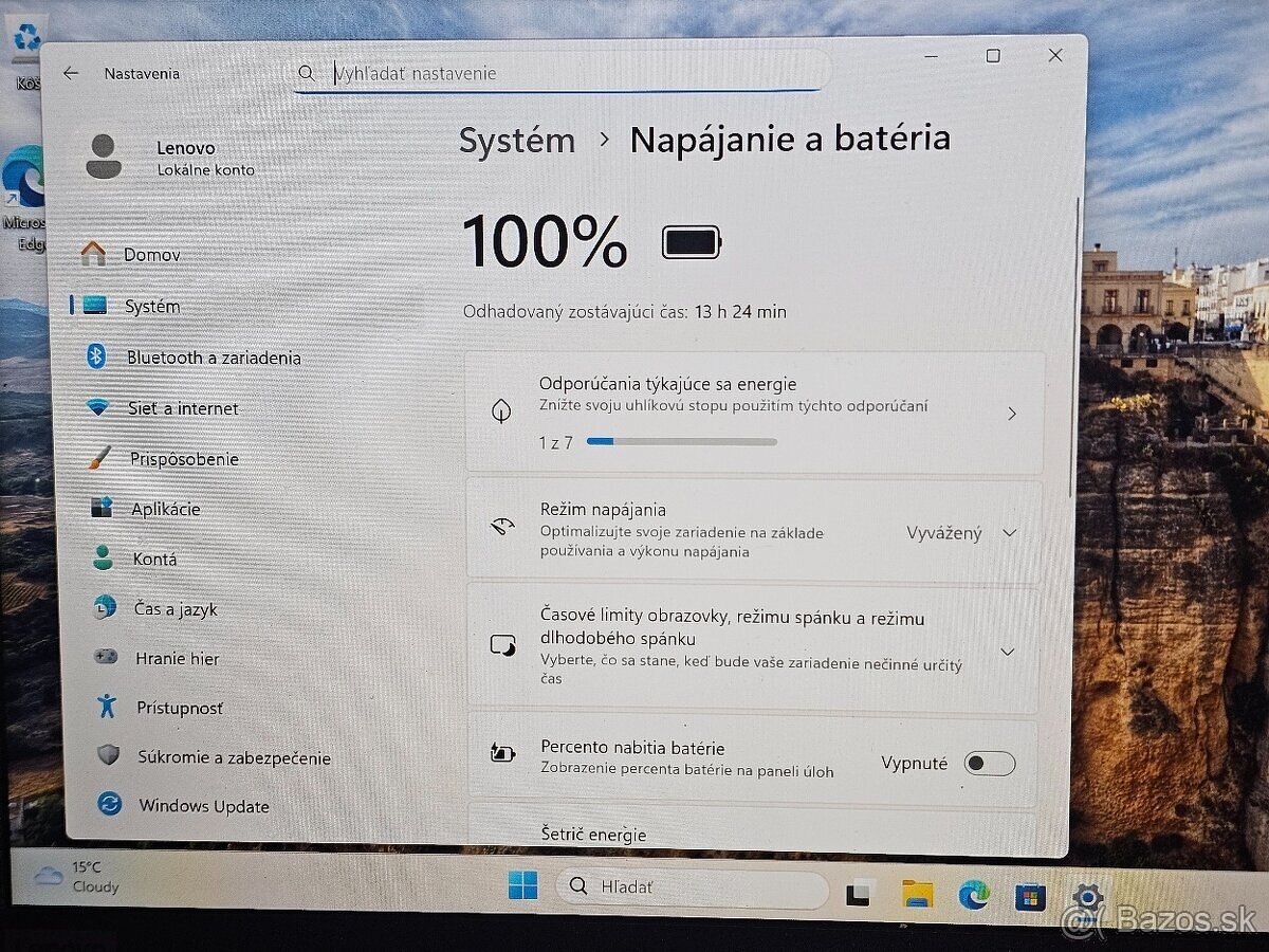 Predám notebook Lenovo E14 - 4