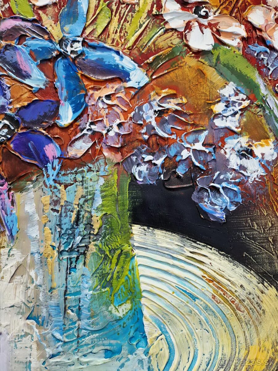 SHAUL KOSMAN - originálna olejomaľba, moderný expresionizmus - 4