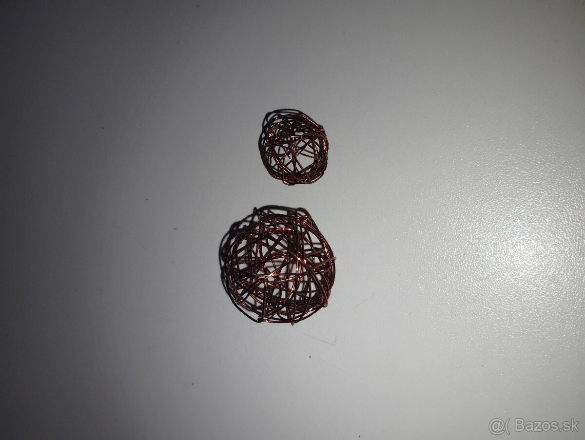 Dekoračné drôtené Guličky pre aranžovanie - 4