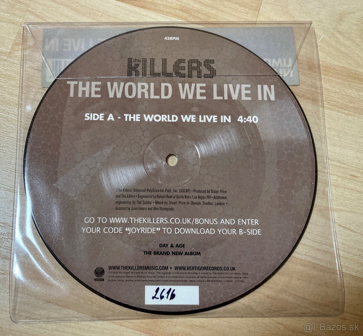 The Killers - 7" LP - Picture Disc - číslovaná edice - Nové - 4