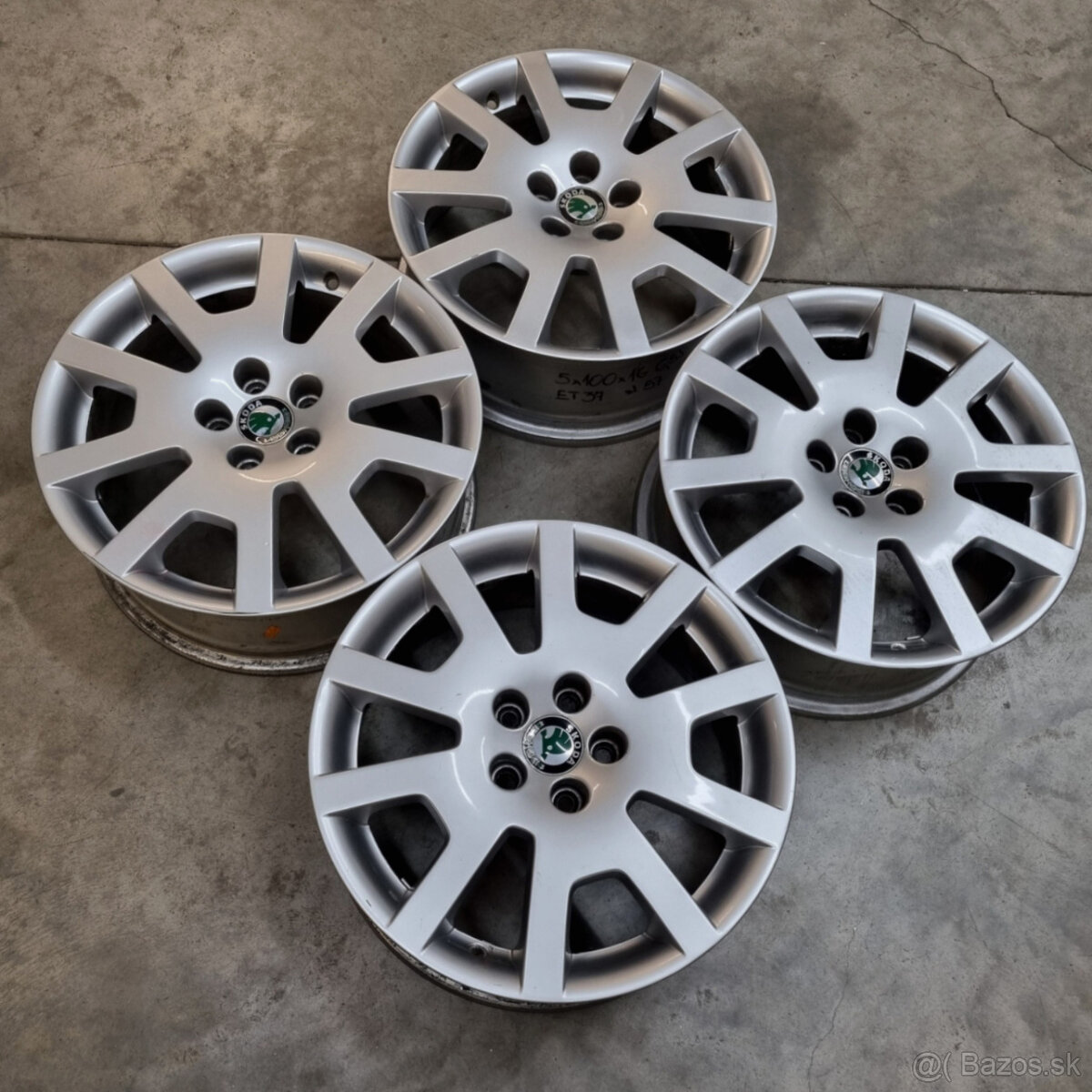 Hliníkové disky 5x100 R16 6,5J ET37 - 4