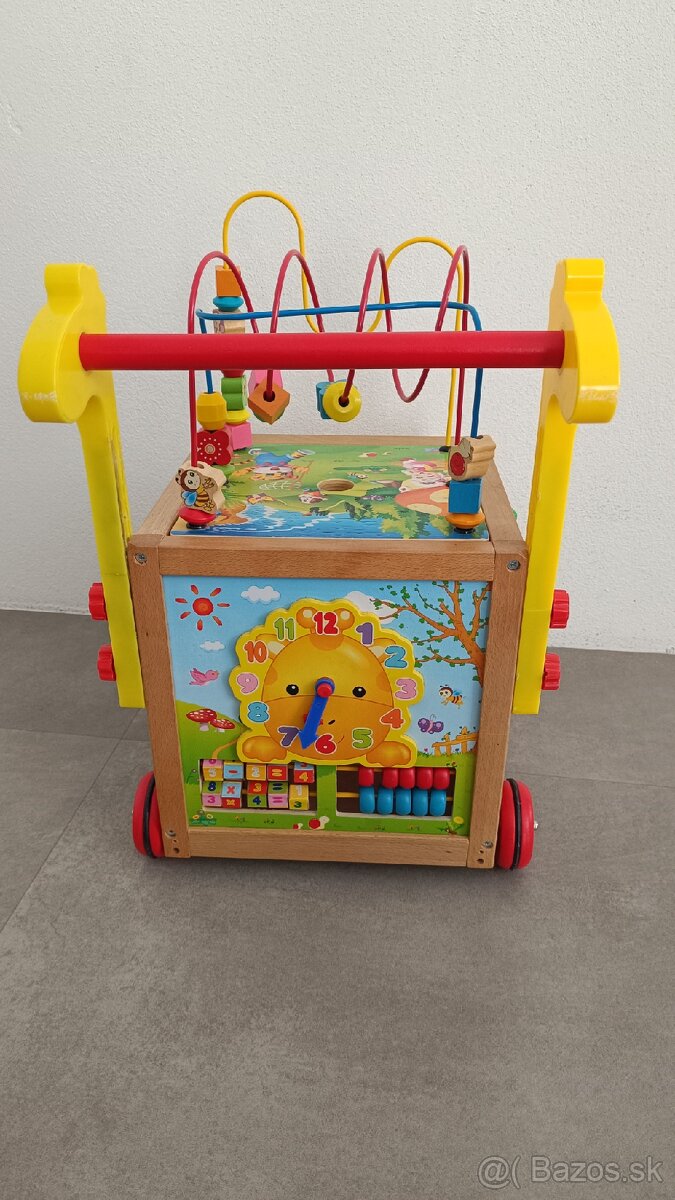 Drevené chodítko- kocka - 4