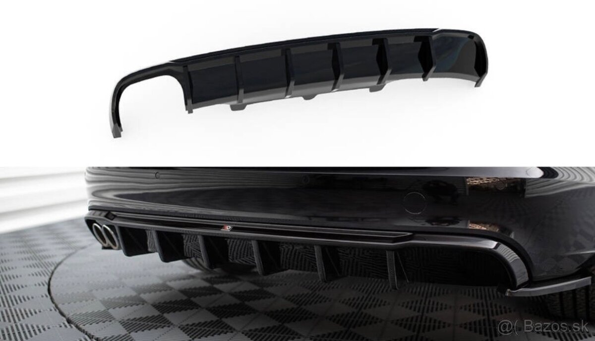 Audi A6 C7 zadný difúzor (Maxton Design) - 4