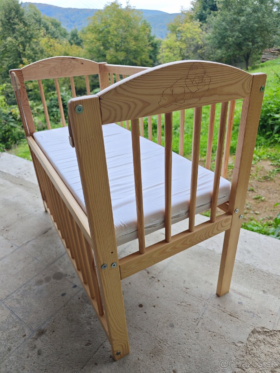 Detská postieľka BABY Scarlett ECO - borovica - 4