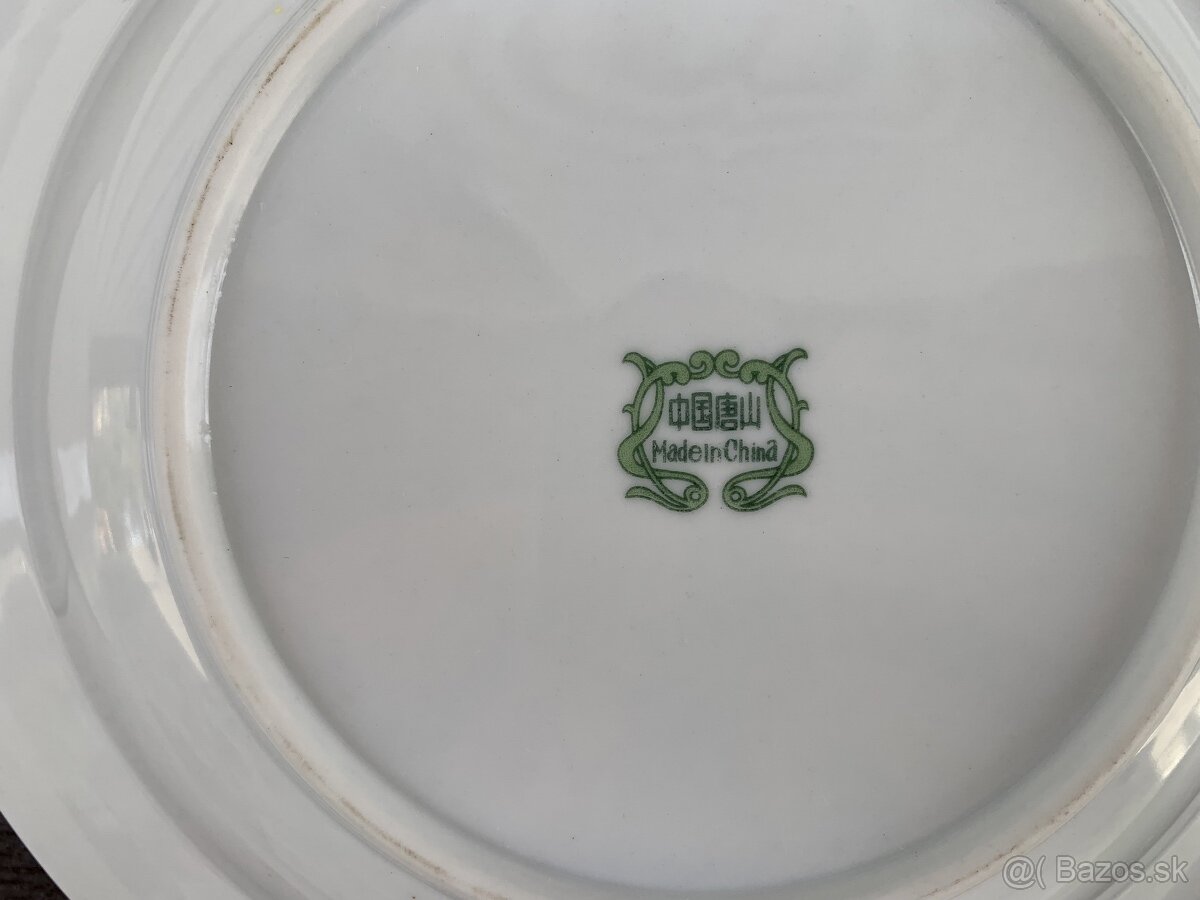 Porcelánové staré retro taniere - 4