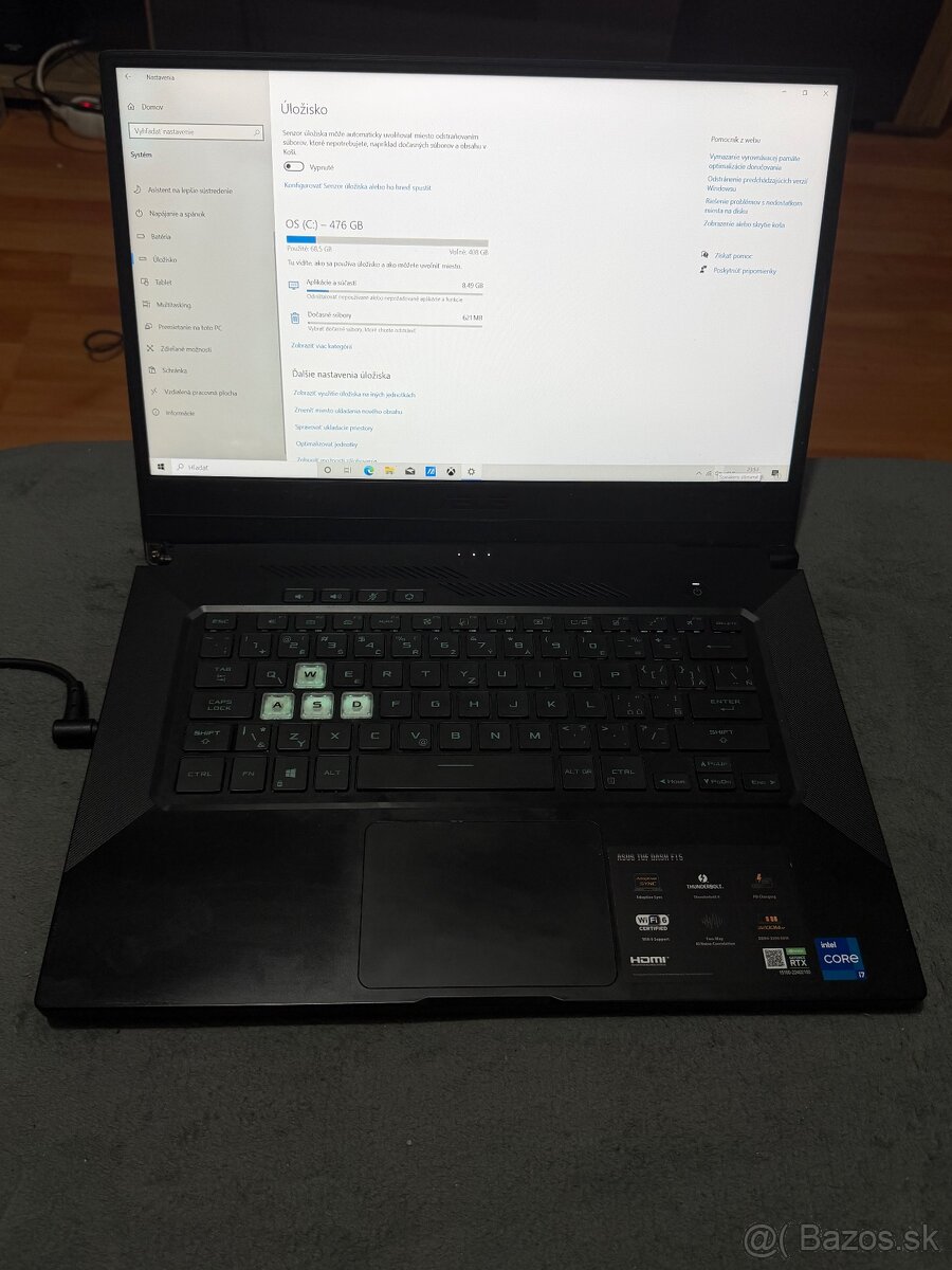 Predám Herný notebook ASUS TUF GAMING FX516P ČITAŤ POPIS - 4