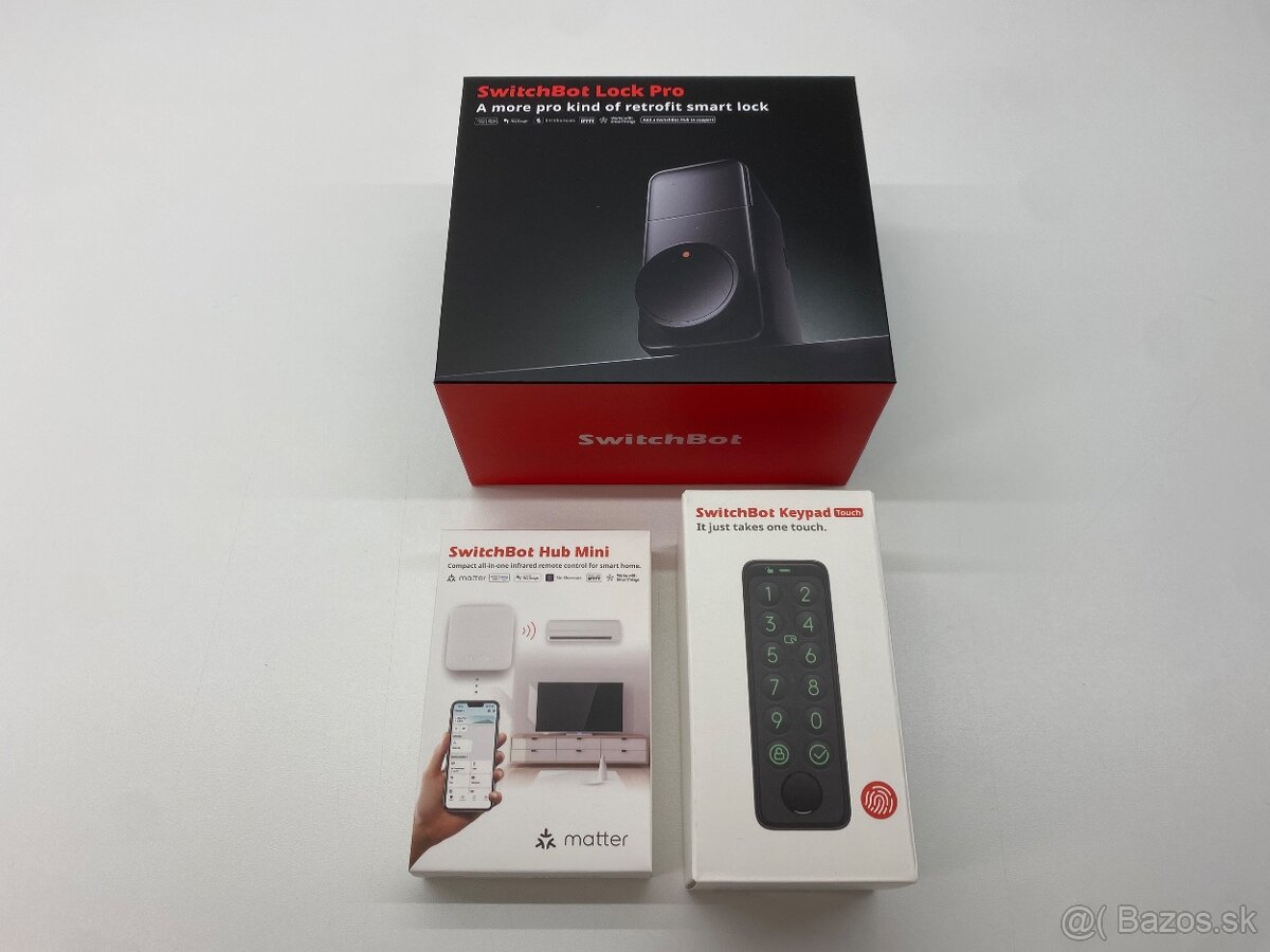 SwitchBot Lock Pro - Smart zámok + keypad + Hub - 4