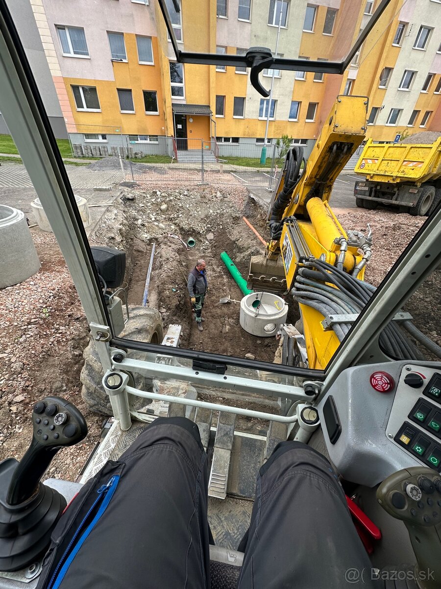 Práce strojom Menzi Muck A91F 4x4 - 4