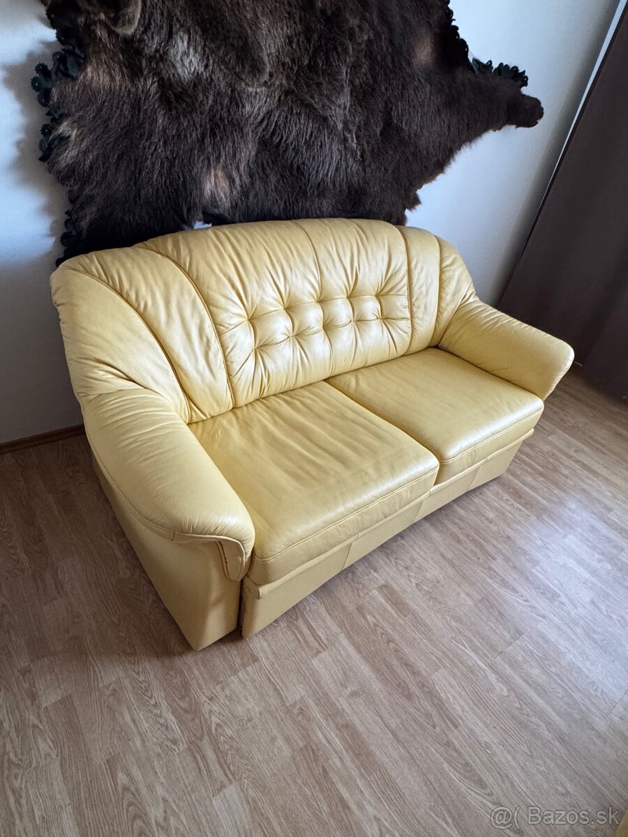 Sedacia súprava v bielej koži - 4