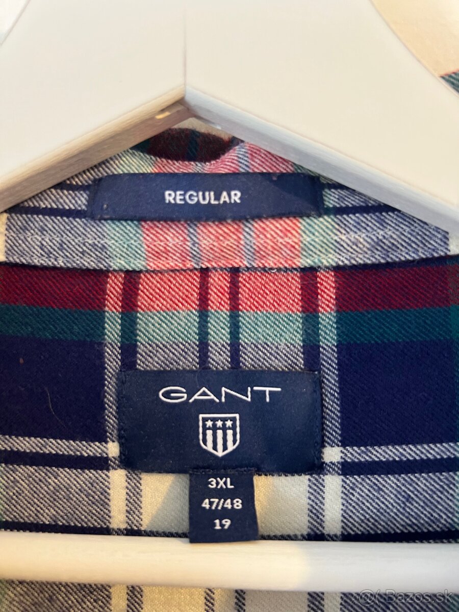 Nová pánska košeľa GANT - veľkosť 3XL - 4