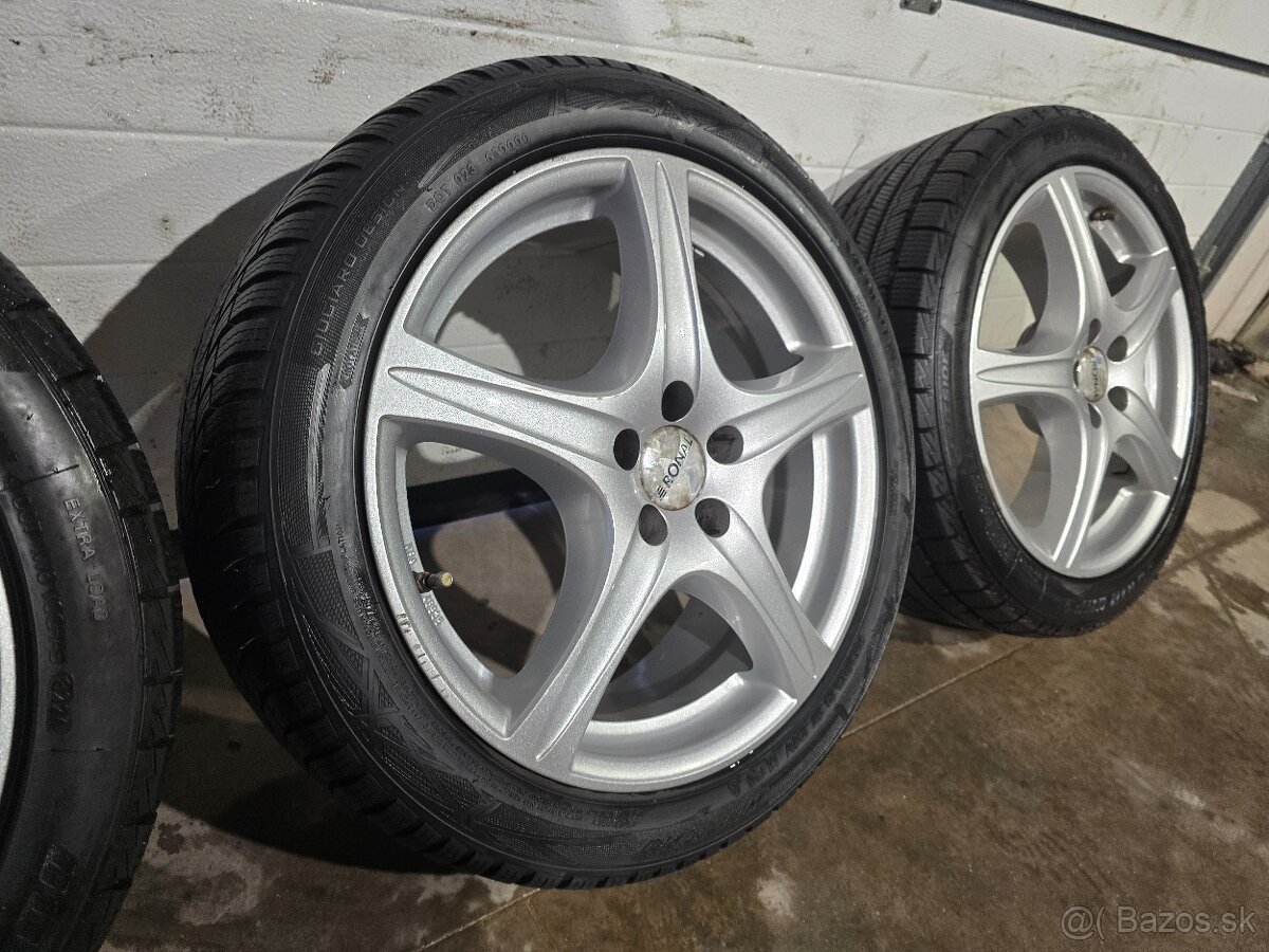 Zimná Sada RONAL 5x100+Zánovné Pneu 215/45 R17 - 4