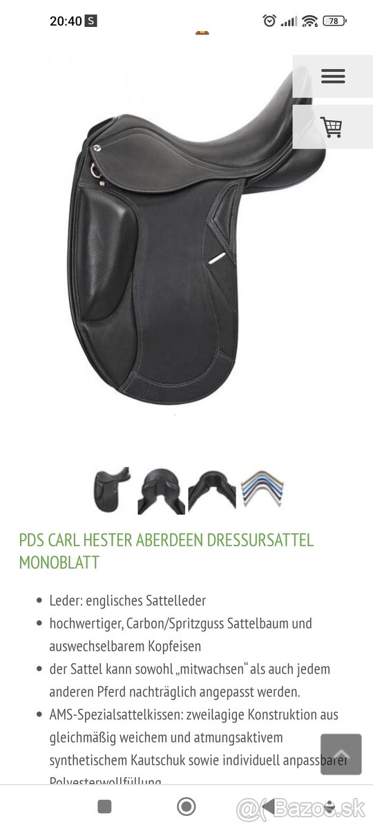 Drezurne sedlo Carl Hester PDS - 4