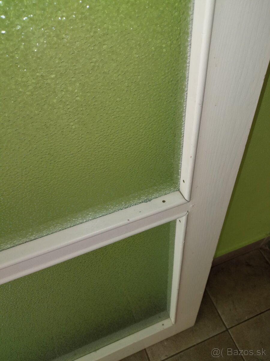 Presklene drevene dvere LAVE sirky 80cm zo stareho bytu - 4