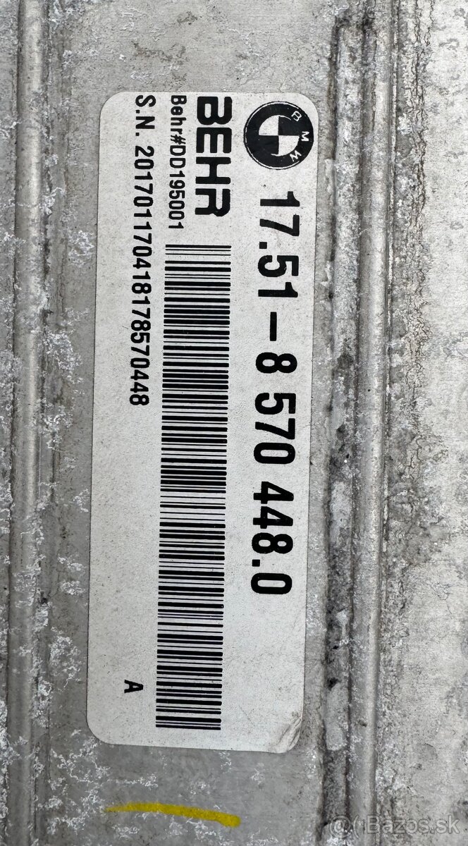 BMW X6 Chladič model F16 3.0 - 4