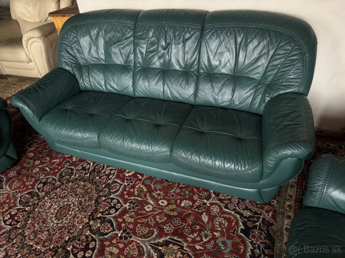 Luxusní kožená sedací souprava 3+1+1, 2999 - 4