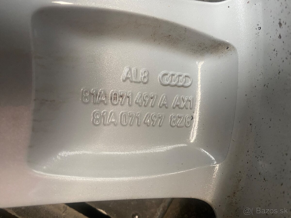 Zliatinové disky,elektróny originál audi 5x112 R17 - 4