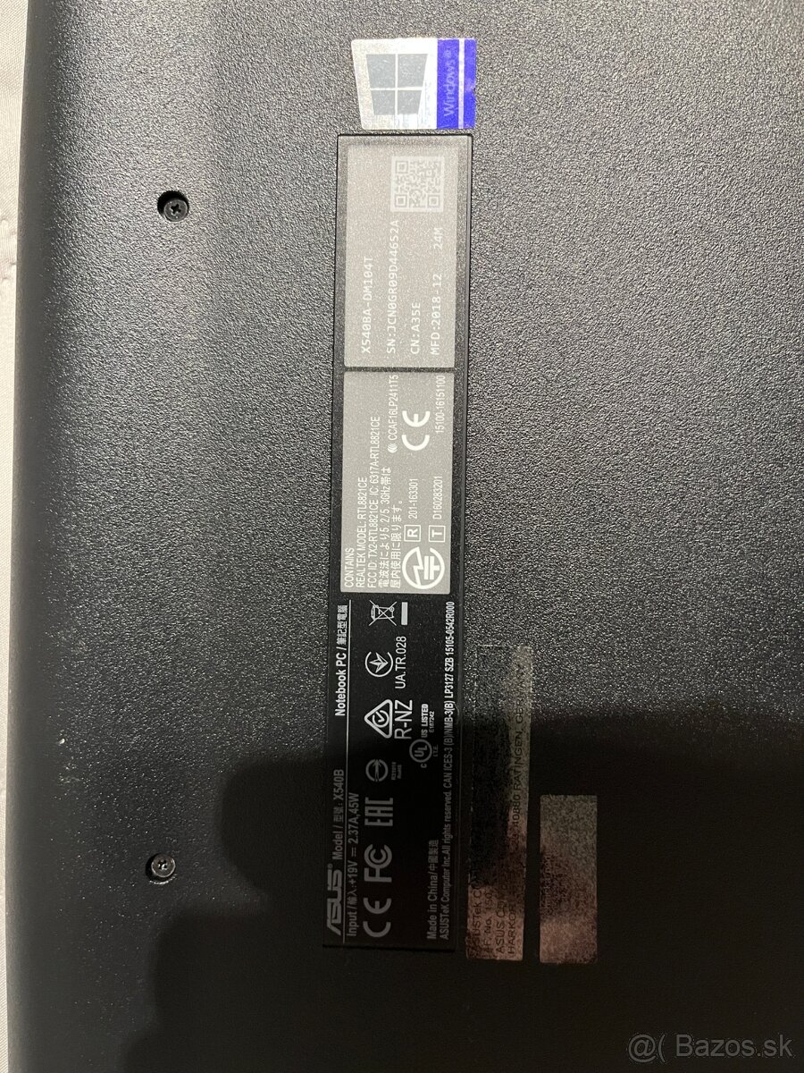 notebook ASUS X540B - 4