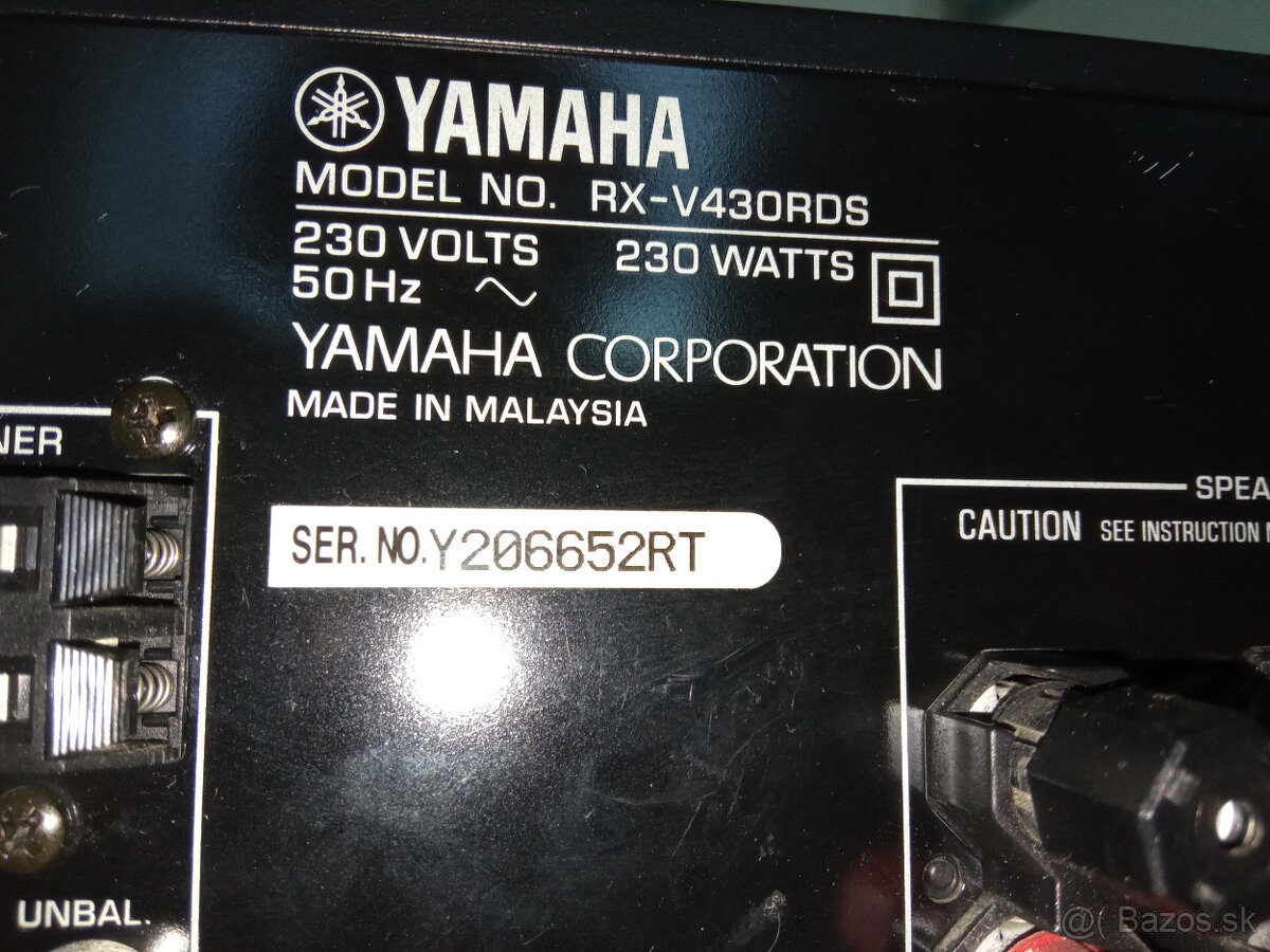 predám AV receiver Yamaha RX-V430RD - 4