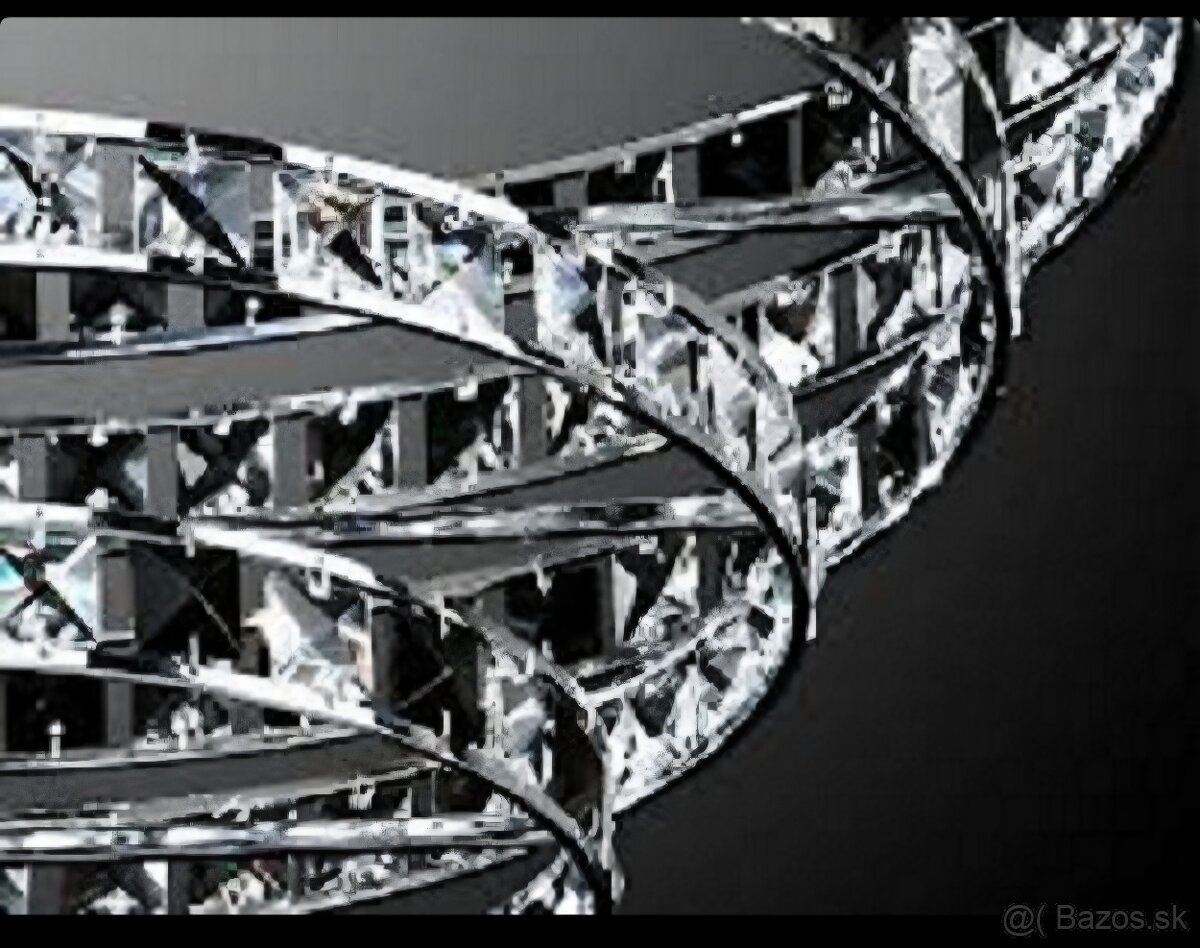 Predám LUXUSNÝ luster QUEEN PLAFONIERA CROMO DIAMANT - 4
