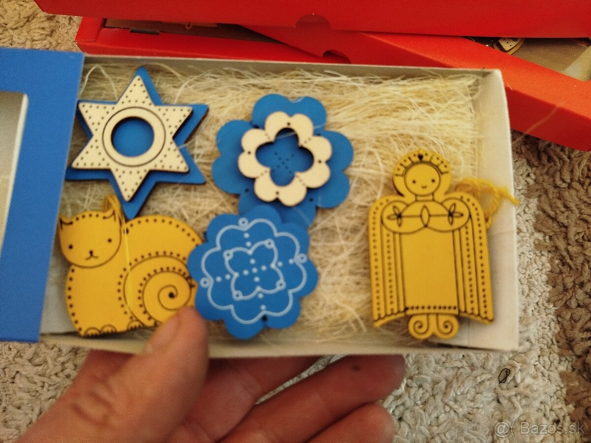 Vianočné drevené ozdoby. - 4