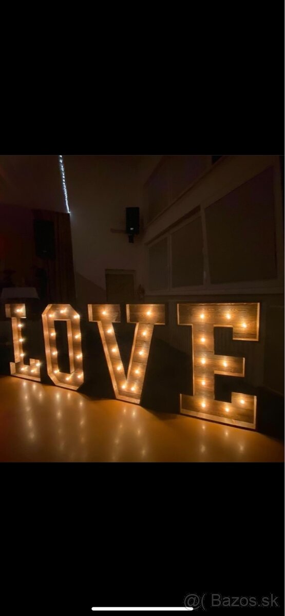 Písmena LOVE na svadby, udalosti - prenájom - 4