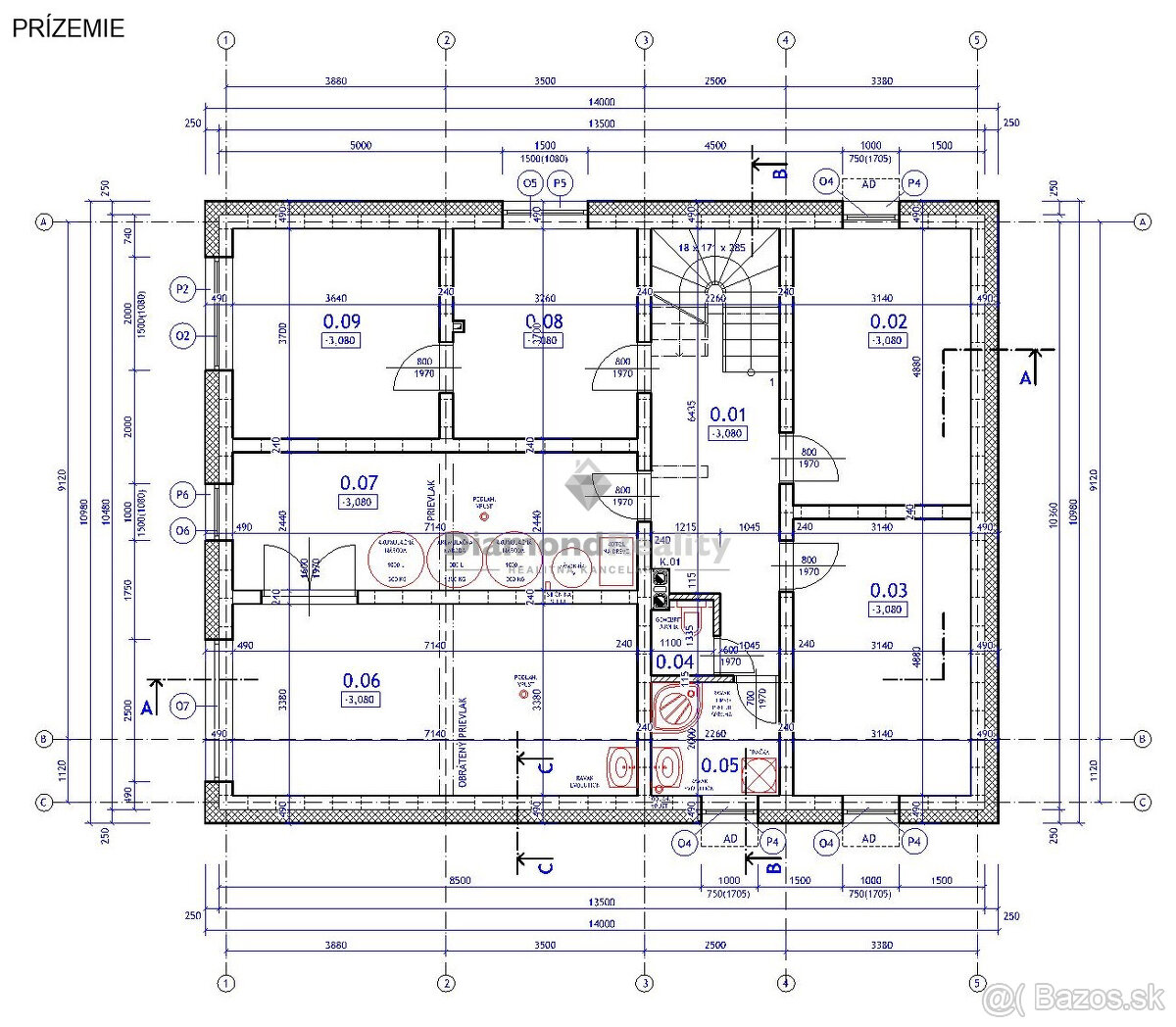 Rozostavaný veľký dom s 10 a pozemkom tesne pri Košiciach - 4