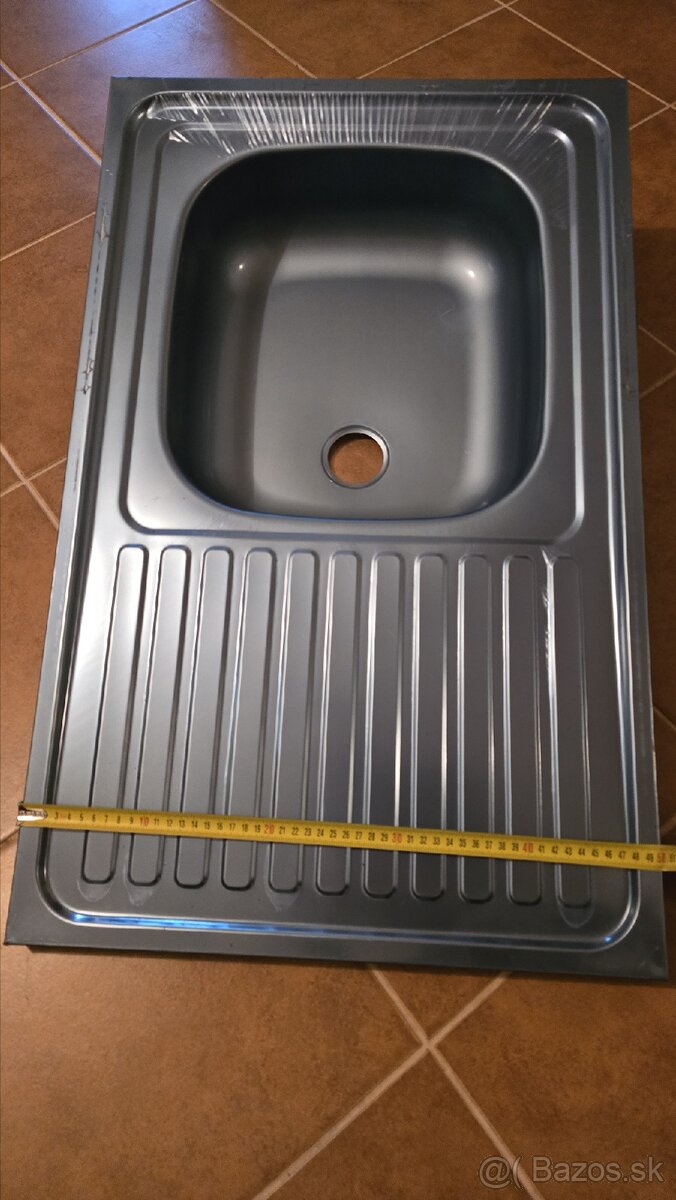 Nerezový drez 80x50 cm - 4