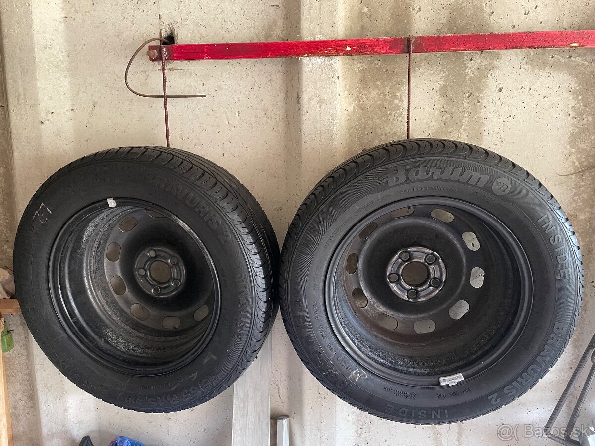 Letne pneu 195/65 r15 na plech. diskoch (Octavia) - 4