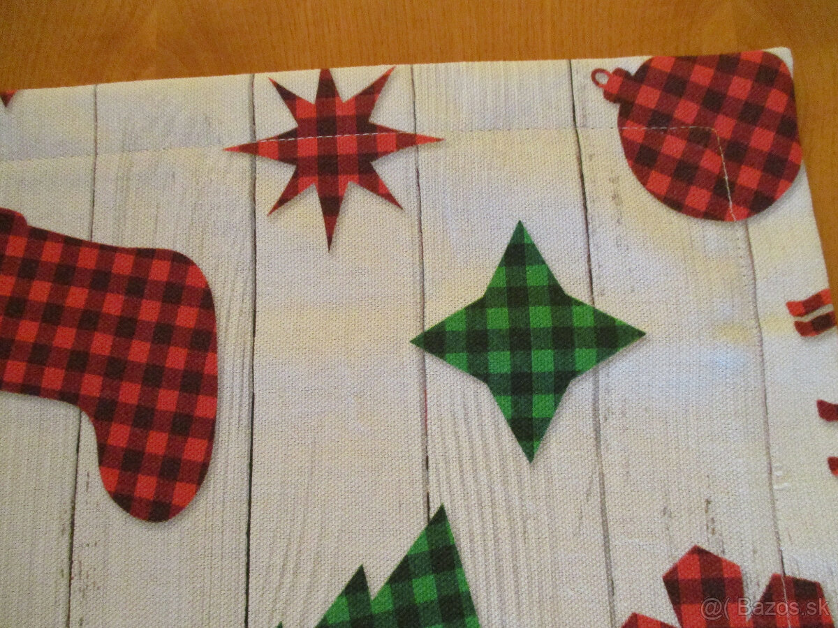 Vianočná štóla na prírodnej bielej - 4