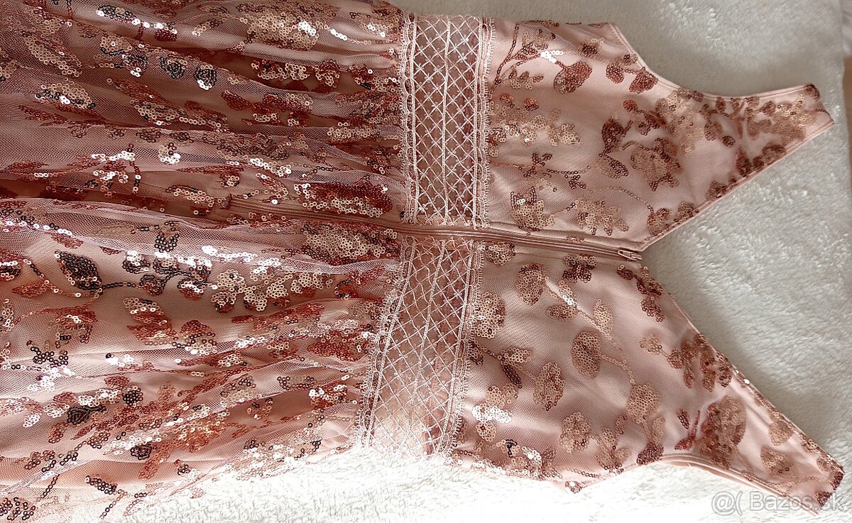 Šaty na ples, stužkovú, svadbu - veľkosť 36/38 - 4