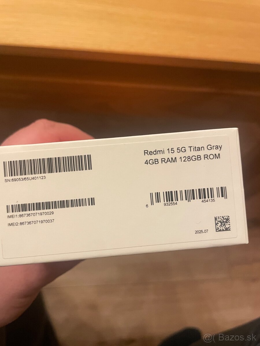 XIAOMI REDMI 15 5G GRAY 128GB - 4