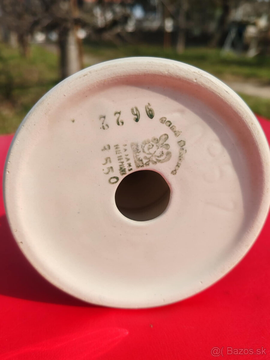 Ručne maľovaný svietnik Fajans Ceramic Poland - 4