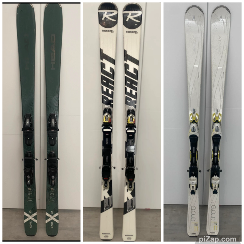 7 párov lyže rôznych značiek - 4