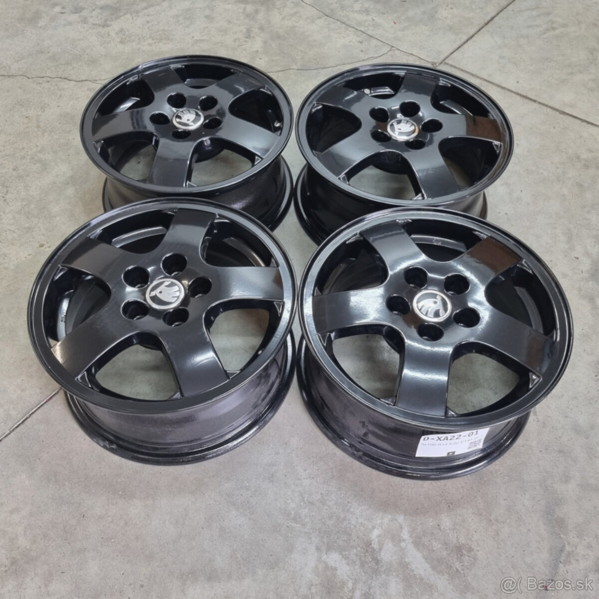 Hliníkové Škoda disky 5x100 R14 6J ET43 - 4