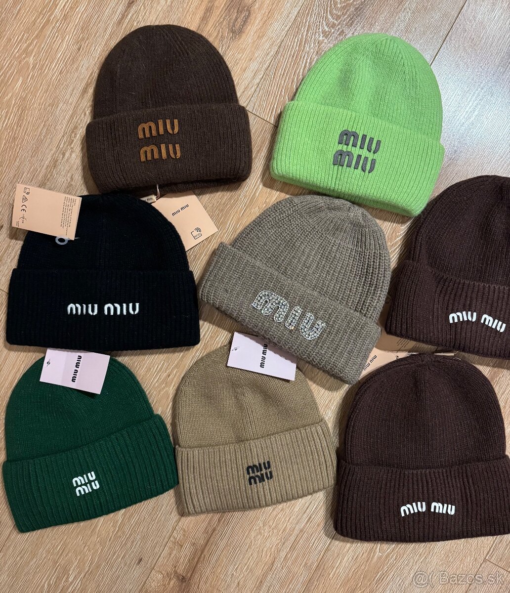 Zimná vlnená čiapka Miu Miu, Celine, Dior.. - 4