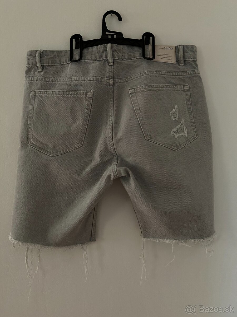 Rifľové pánske šortky (Pull&Bear) - 4