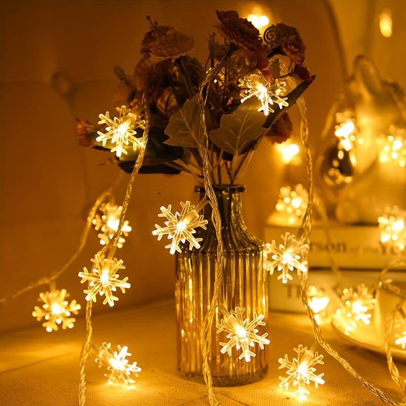 Vianocna svetelna retaz vlocky 40 svetiel-6 metrov - 4