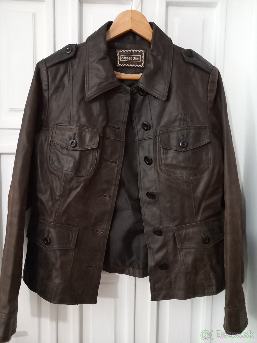 Kožená dámska bunda zn.Street one - 4