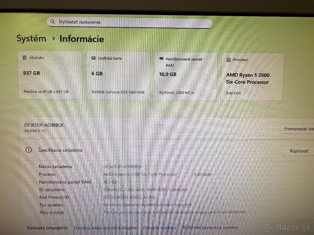 Herný počítač Ryzen 5 2600 16 GB GTX 1060 6 GB SSD+HDD - 4