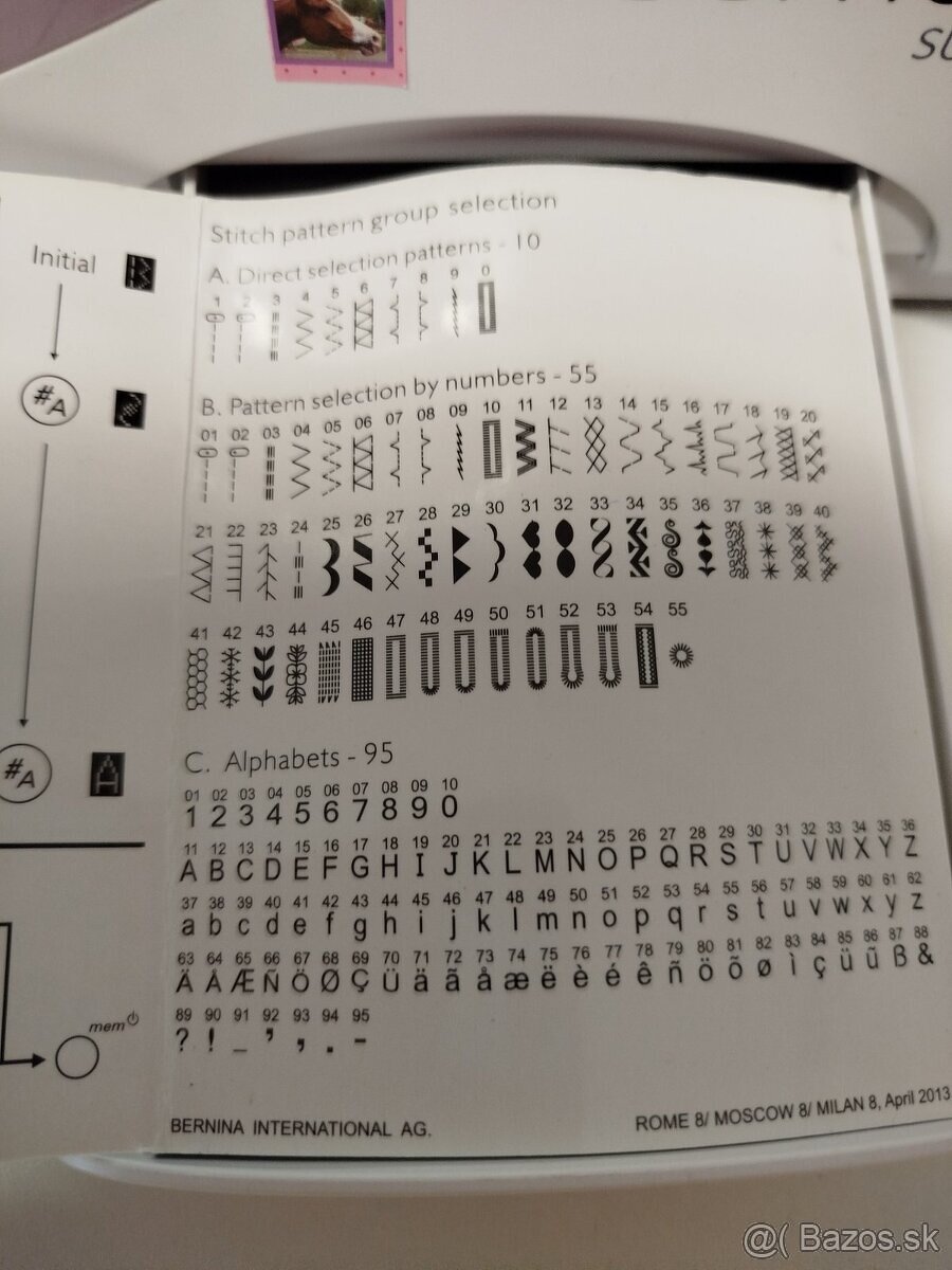Šijací stroj Bernette Milan 8 - 4