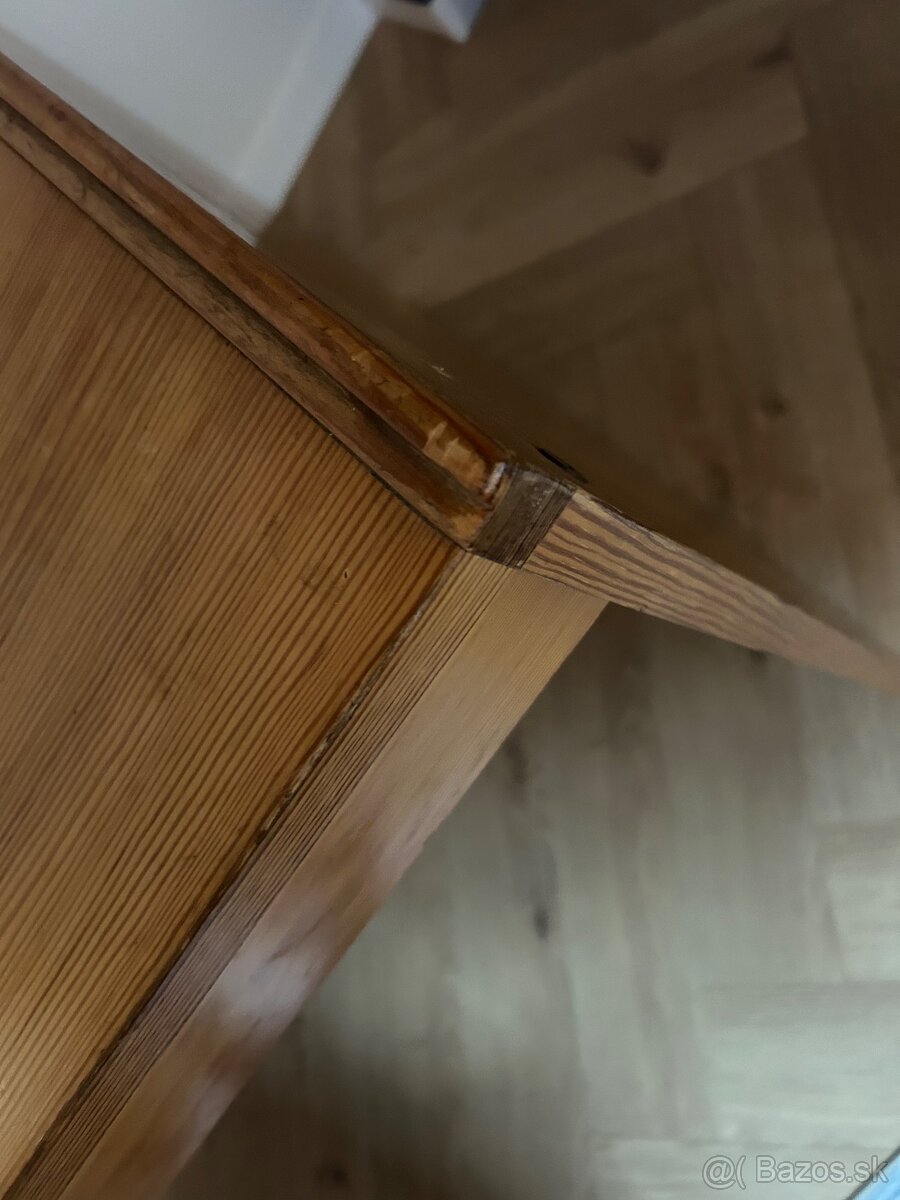 Pracovný drevený stôl - 4