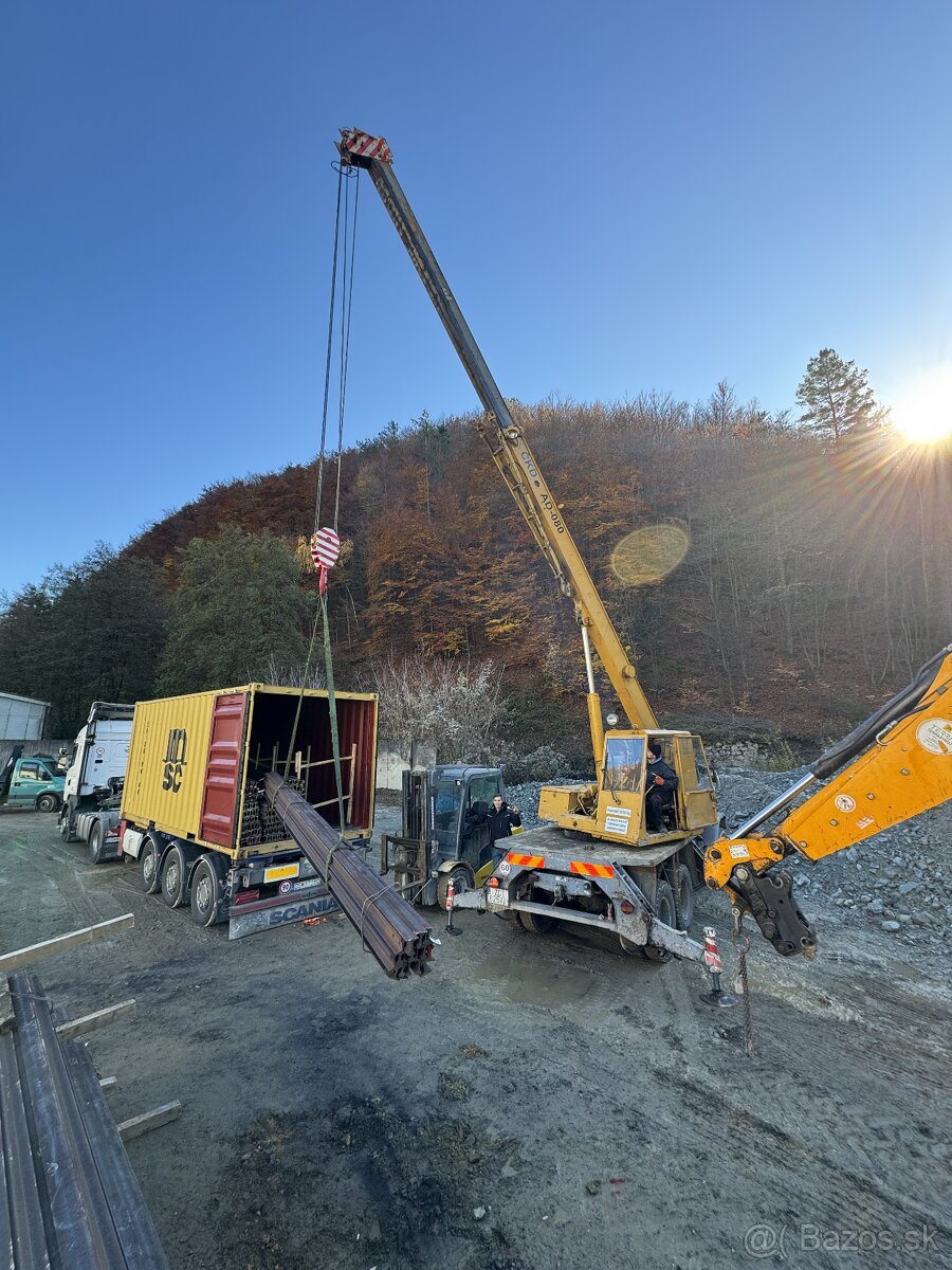 Práce Autožeriavom V3S AD080 - 4