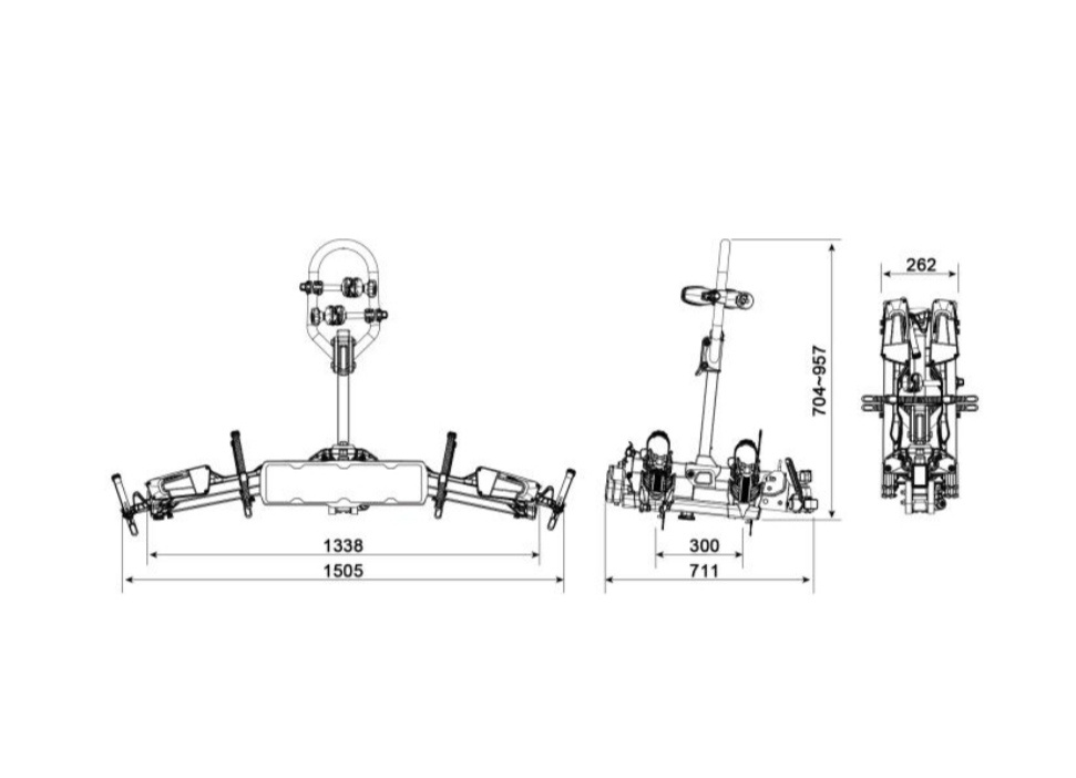 Nosič bicyklov Carface E-Scorpion 2 - NOVÝ - 4