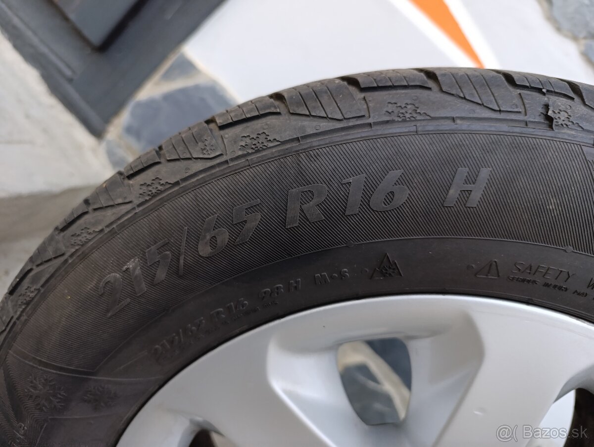 Originál elektróny BMW 525D 215/65 R16 zimne - 4