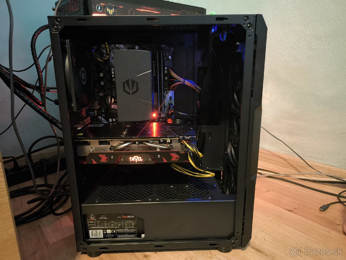 Počítač ryzen 5 3600, rx 580 8gb, 16gb ram - 4